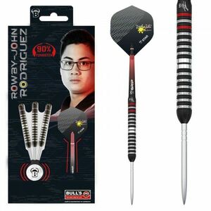 Dart szett BULL'S Rowby-John Rodriguez Steel 23g 90% Gravírozott kép