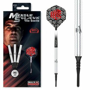 Dart szett BULL'S Mensur Suljovic Soft 18g 90% kép