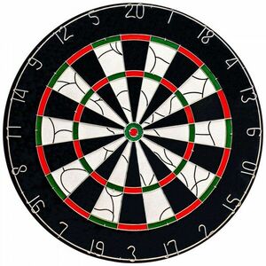 Bull's darts papírtábla Bristol (6 db nyíllal) kép