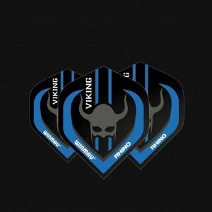 Dart toll Winmau extra vastag RHINO Black & Blue Viking kép