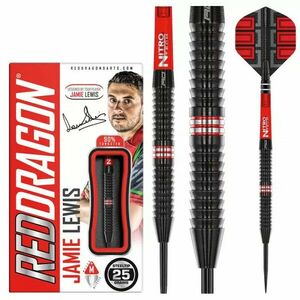 DART SZETT STEEL RED DRAGON JAMIE LEWIS SPECIAL EDITION, 25g 90% Gravírozott kép