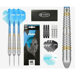 DART SZETT TARGET PHIL TAYLOR STEEL 22G BRASS 2022 kép