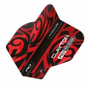 DARTS TOLL JONNY CLAYTON RED & BLACK TRIBAL RED DRAGON kép
