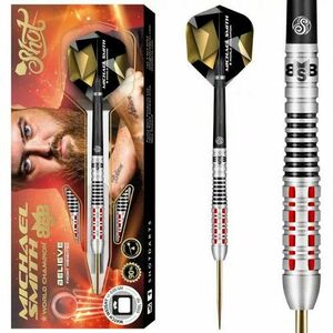 DARTS SZETT STEEL SHOT MICHAEL SMITH BELIEVE 22G, 90% WOLFRAM Gravírozott kép