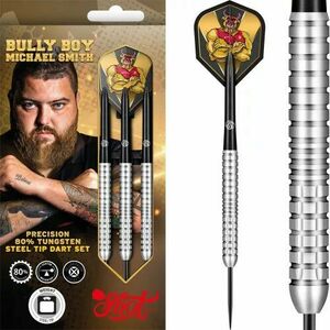 DARTS SZETT STEEL SHOT MICHAEL SMITH PRECISION 23G, 80% WOLFRAM Gravírozott kép
