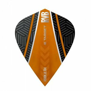 DARTS TOLL TARGET RVB VISION ULTRA FEKETE/NARANCS, KITE, CURVE, RAYMOND VAN BARNEVELD kép