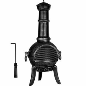 STILISTA® Terrassenofen 112 cm, teraszkályha, ezüst kép