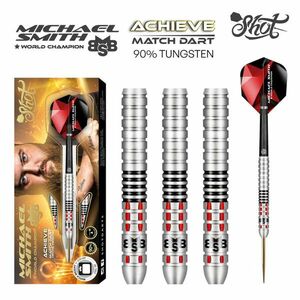DARTS SZETT STEEL SHOT MICHAEL SMITH ACHIEVE 24G, 90% WOLFRAM Gravírozott kép
