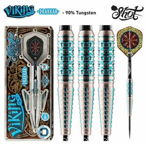DARTS SZETT SHOT STEEL, VIKING DRAKKAR 25G, 90% WOLFRAM Gravírozott kép