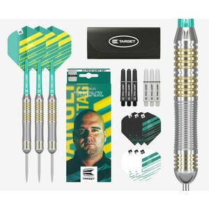 DARTS SZETT TARGET STEEL, ROB CROSS, 22G BRASS kép