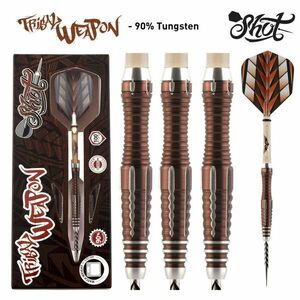 DARTS SZETT STEEL SHOT TRIBAL WEAPON SERIES 1 25G, 90% WOLFRAM Gravírozott kép
