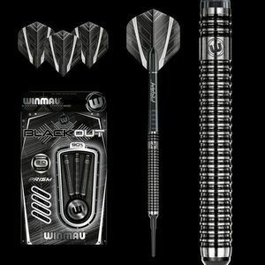 DARTS NYÍL WINMAU SOFT BLACK OUT 90% WOLFRAM 20G kép