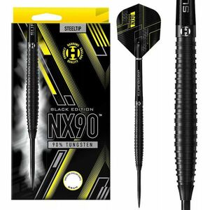 DART SZETT STEEL HARROWS NX90 BLACK EDITION 24G, 90% WOLFRAM kép