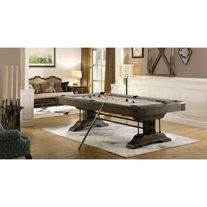 POOL Billiárdasztal NIR ATLANTA 8′ BARNA FENYŐ FEDLAPPAL kép