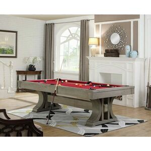 POOL BILLIÁRDASZTAL NIR BOSTON 8′ SZÜRKE TÖLGY (JUHAR) KIVITEL FEDLAP NÉLKÜL kép