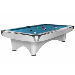 POOL BILIÁRD ASZTAL DYNAMIC III, FÉNYES FEHÉR, 9'-ES MÉRET kép