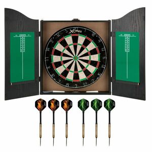 XQMAX komplett dart csomag home darts centre (fekete kabinet) kép