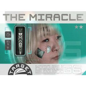 Darts szett steel Target Japan SP Mikuru Suzuki Miracle G6 , 23g 90% kép