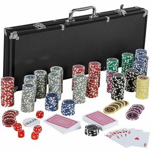 Northstar pókerkészlet 500db-os, számozott lézeres, fekete alu kofferben kép