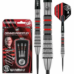 Dart szett steel Winmau Dennis Priestley Diamond 3-ZERO 19g, 90% Gravírozott kép