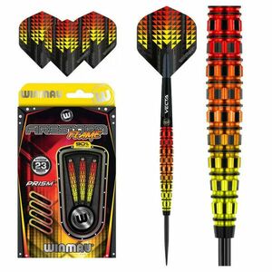 Dart szett steel Winmau Firestorm Flame Tapered 23g, 90% Gravírozott kép