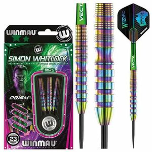 Dart szett Winmau steel Simon Whitlock World Cup Rainbow SE 23g, 90% Gravírozott kép