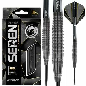 Dart szett steel Red Dragon Seren 4 Onyx 25g, 90% Gravírozott kép