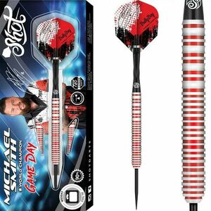 Darts szett Shot steel, Michael Smith Game Day 25g, 90% Gravírozott kép