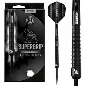 Dart szett steel Harrows Supergrip Black Edition 21g, 90% Gravírozott kép