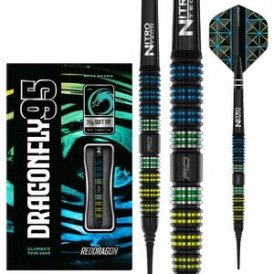 Dart szett soft Red Dragon Dragonfly 95 Black - Tapered 18g, 95% Gravírozott kép