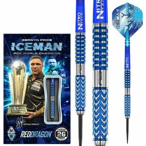Dart szett steel Red Dragon Gerwyn Price Glacier 26g, 90% Gravírozott kép
