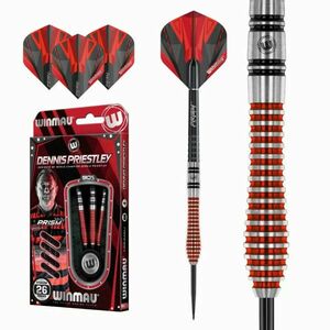 Winmau steel szett Dennis Priestley 90% wolfram 26g Gravírozott kép