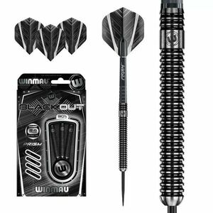 Dart szett Winmau steel BLACK OUT 90% kép