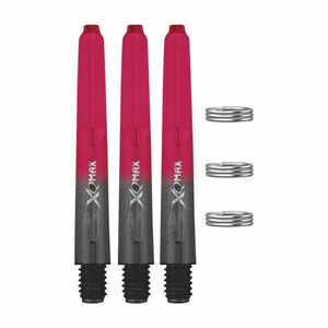 Dart szár XQMax 41mm, fekete-piros-átlátszó kép