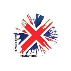 Harrows Marathon toll, UK zászlós kép