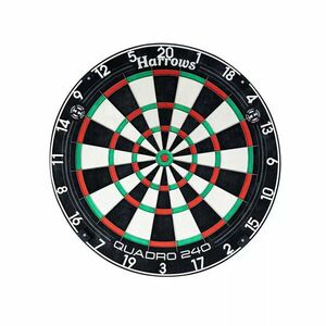 darts tábla, Harrows Quadro 240 (penge dróttal, verseny minőségű sisal) kép