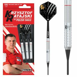 Dart szett BULL'S Krzysztof Ratajski Brass Silver Soft brass 18gr kép