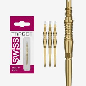 darts fémhegy TARGET Swiss Point Storm RST, arany 35mm hosszú kép