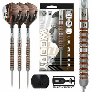 dart szett steel Harrows Luke Woodhouse Series 3, Quick Point, 21gr, 90% Gravírozott kép