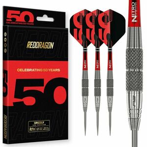 dart szett steel Red Dragon Grizzly 2 50 Years LR 2 24gr, 90% Gravírozott kép