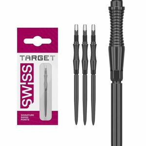 Darts fémhegy TARGET Swiss Storm RST, fekete 42mm kép