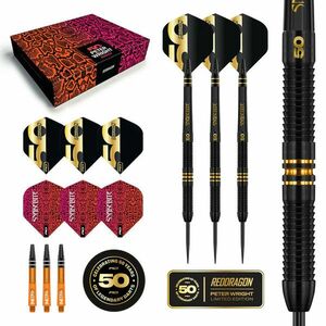 dart szett steel Red Dragon 50 Years Peter Wright Player Limited Edition Steeldarts - 21g, 90% kép