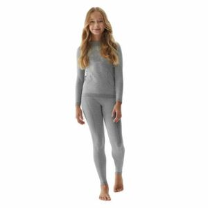 Alsó és felső lány termikus fehérnemű 4F JUNIOR SEAMLESS UNDERWEAR-JAW23USEAF110-27M-COLD LIGHT GREY MELANGE kép