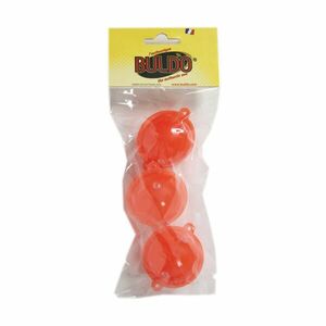 Buldo Vízigolyó tengeri horgászathoz, domború, n°4, 3 db, piros kép