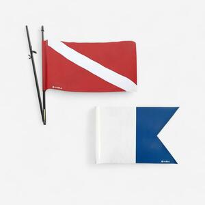 Decathlon Zászlórúd és jelzőzászló Subea deszkához jelzőbójához, víz alatti vadászathoz kép