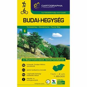 Cartographia Budai-hegység turistatérkép kép