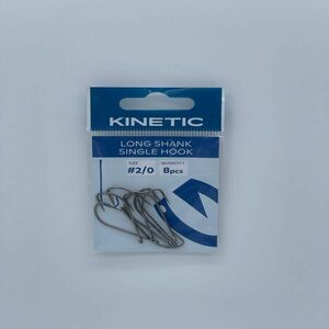 Kinetic Horog - KINETIC_Long Shank Single Hook #2/0 8 db kép