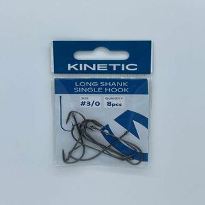 Kinetic Horog - KINETIC_Long Shank Single Hook #3/0 8 db kép