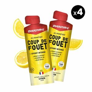 Overstim.S Energiazselé Coup de fouet (Ostorcsapás), citromízű, 4 x 34 g - kép