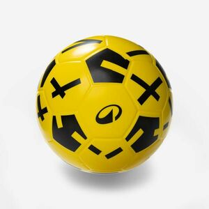 Kipsta Futball-labda Ballground 500, 4-es méret, sárga, fekete kép